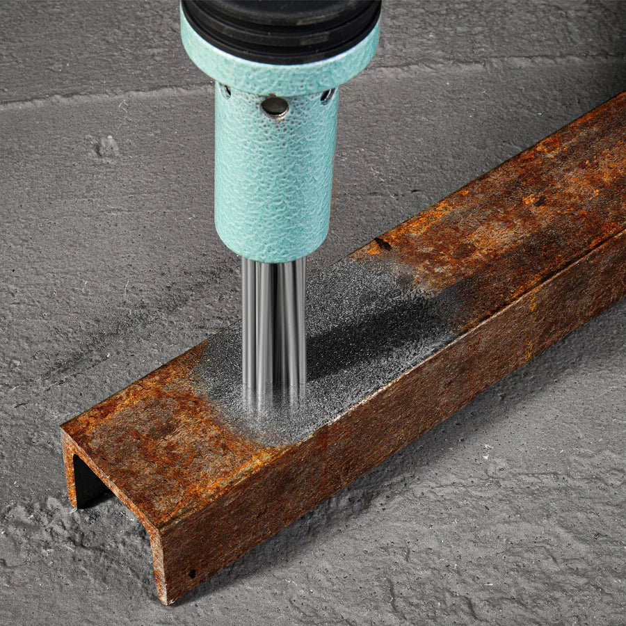 SDS Plus Deburring Tool - Detachable Handle Needle Deslagger for Rust Removal & Metal Edge Finishing