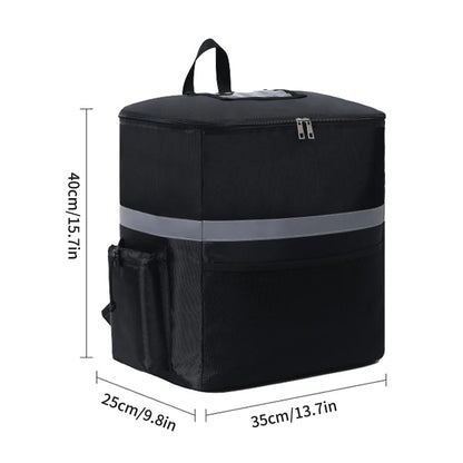Insulated 30L Food Delivery Backpack – Large Capacity Thermal Takeout & Grocery Bag for Riders, Waterproof Heat Retention Courier Bag