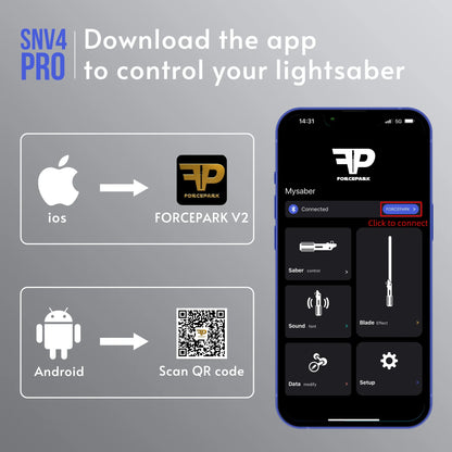 TXQ Neo Pixel Lightsaber Core SNV4 Pro — Smooth Swing Electronic Chip with Proffie Soundboard Kit for Hilt & Saber Blaster