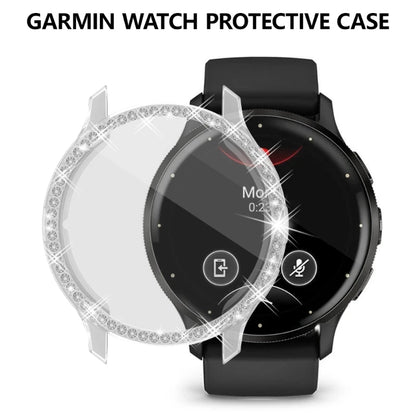 Soft TPU Watch Cover with Imitation Diamond – Electroplated Protective Sleeve Case for Garmin Venu 3/3S