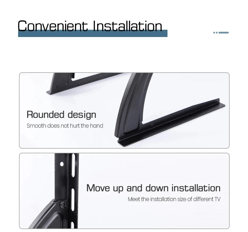 BEISHI Universal Table Top TV Stand for 14-42 Inch LCD/LED/OLED TVs - Pedestal Feet for Flat & Curved Screens
