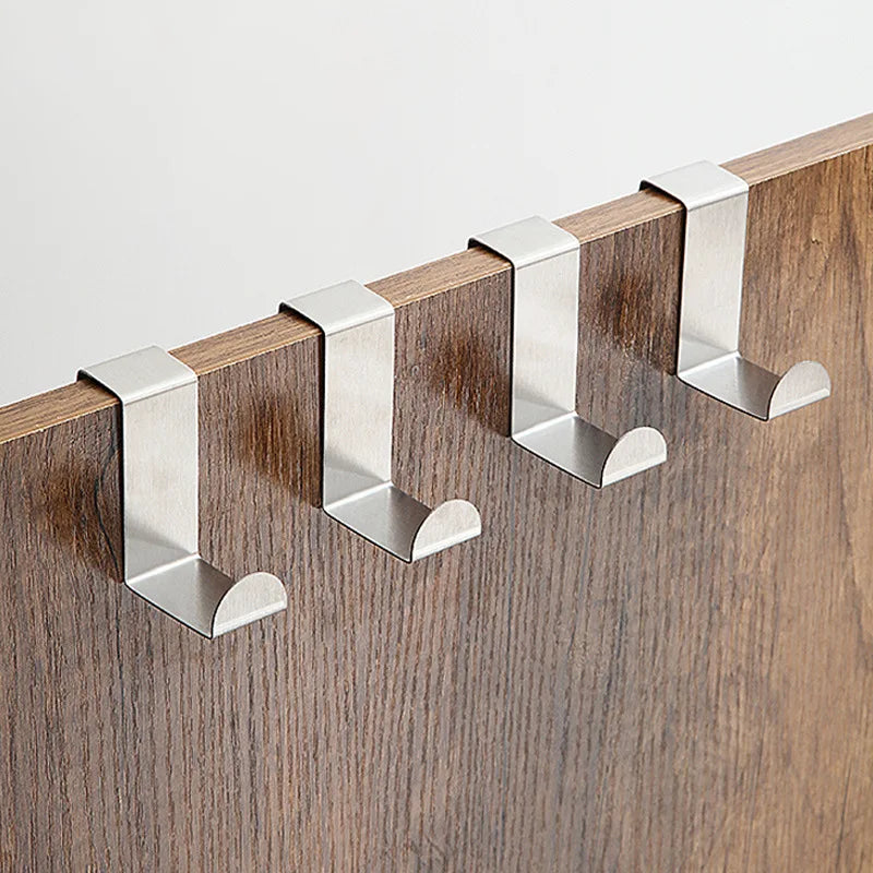 Hang with Ease: Z-Shaped Stainless Steel Door Hook – Your Stylish Organizer Tool for Bathroom Cabinets and Beyond