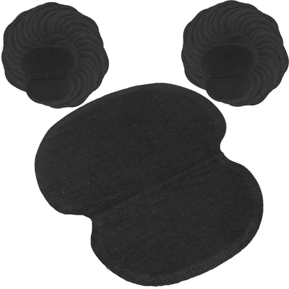 60pcs Underarm Sweat Pads – Non‑Woven Fabric Clothing Pads for Sweat Protection, Black