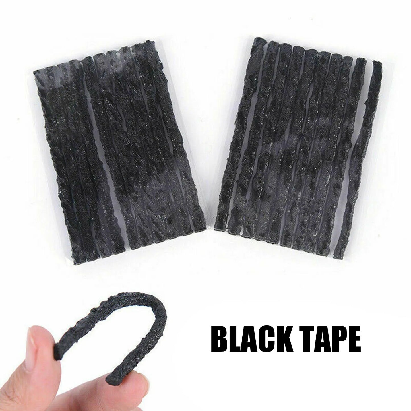 50Pcs 10cm Tubeless Tire Repair Rubber Strips - Emergency Puncture Plugs for Cars and Motorcycles, Seal Tape Repair Tool