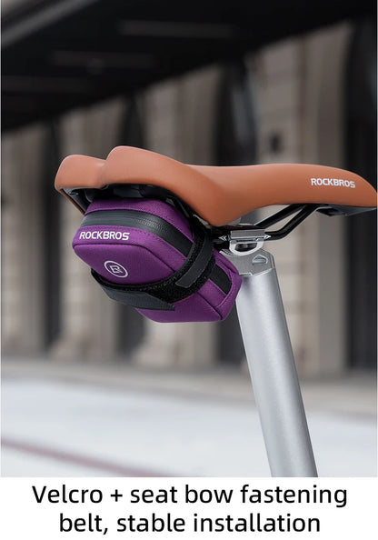 ROCKBROS Mini Bicycle Saddle Bag – Lightweight 0.35L Portable Multi-Function Cycling Handbag & Bike Accessory