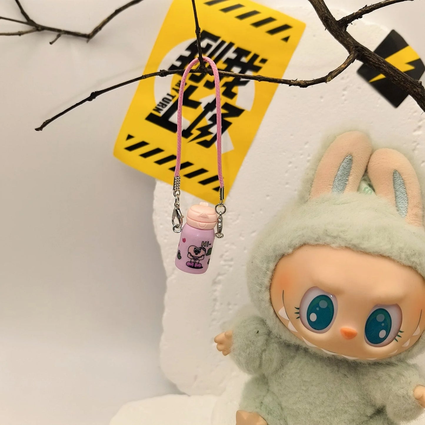 17cm Labubu POP MART Blind Box Doll Clothes – Cute Princess Dress with Suspenders Skirt (Clothes Only)