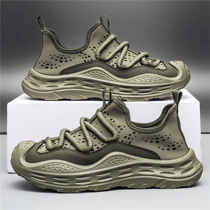 Men’s Casual Sport Sneakers - Breathable Thick Sole Shoes with Anti-Skid & Wear-Resistant Design