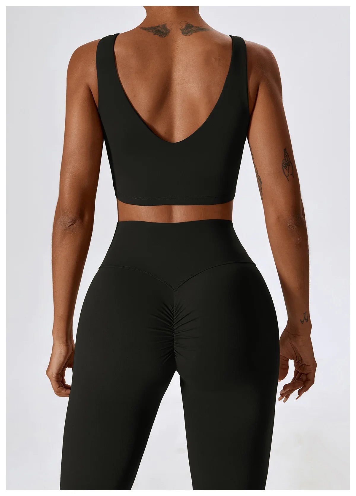 2PCS Seamless Women’s Yoga Set – Long Sleeve Crop Top & Leggings Workout Outfit, Athletic Gym Sportswear