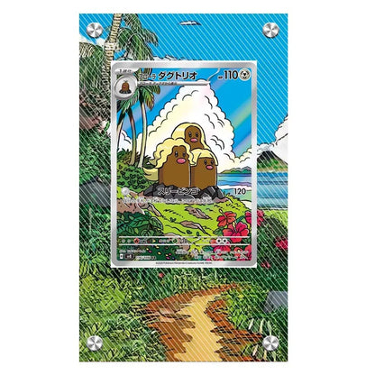 Pokémon Acrylic Extended Artwork Card Display Rack – Pikachu, Greninja, Magikarp & Kingdra Collectible Card Holder Display Case Gift
