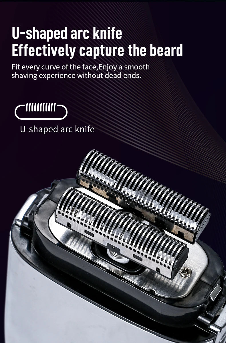Kemei TX1 Rechargeable Electric Shaver for Men – Metal Housing Hair & Beard Razor, Bald Shaving Machine, Fade Finishing
