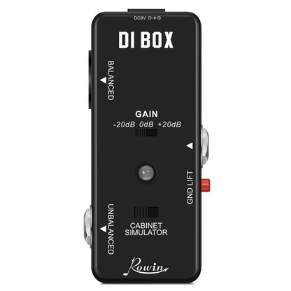 Rowin Guitar Effects Pedal – Noise Gate, Delay, Chorus, Vibrato, Phaser, Flanger, Booster, EQ, Fuzz, Metal, Distortion, and Blues Drive
