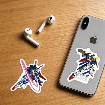 50-Piece Gundam Anime Sticker Set - DIY Graffiti Decals for Laptops, Suitcases, Skateboards and Phone Cases