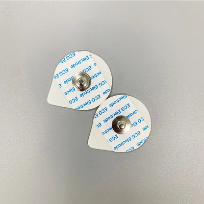 50-Pack Children's Disposable ECG Electrodes — Dry Foam with 3.9mm Snap, Medical Use