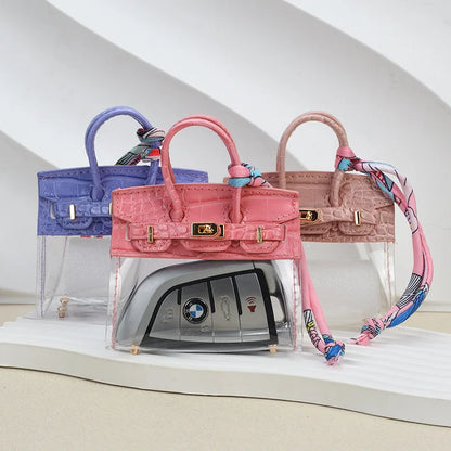 Mini Bag Keychain Pendant — Small Earphone Case & Accessory for H Family, Decorative Gift