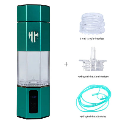 Bluevida 7th Gen Hydrogen Water Bottle – 6000 PPB SPE&PEM Generator with Inhalation Kit & Adapter