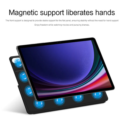 HUWEI Magnetic Case for Samsung Galaxy Tab - Smart Shell Stand Cover for S9 FE, S7, S8 Plus, S9FE, S7FE, S9+, S8+, S8, S9 Ultra