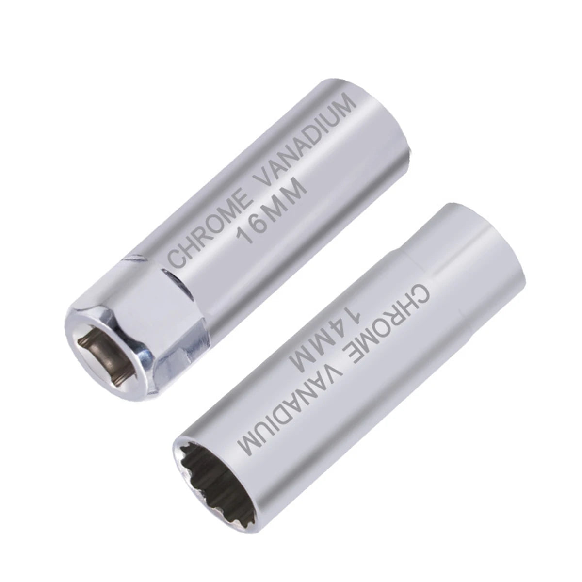Universal Spark Plug Socket Wrench - 3/8 Magnetic, 12 Angle Thin Wall for 14/16mm Spark Plug Removal, Auto Repair Tool