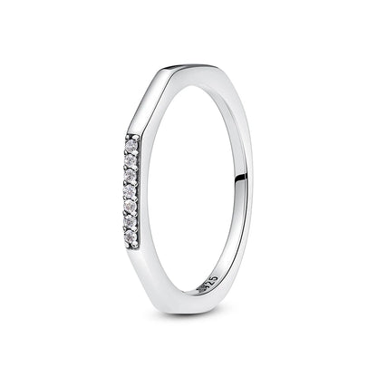 925 Sterling Silver Women’s Ring – Crown, Heart & Wishbone Design with Crystal, Rose Gold Engagement & Wedding Jewelry