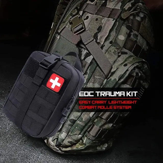 156pcs 30-in-1 First Aid Kit — Portable Home & Outdoor Travel Medical Kit for Camping, Boating, Hiking, and Mountaineering