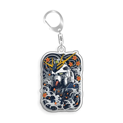 Gundam Freedom ZGMF-X10A Keychain - Recycled Acrylic Anime Backpack Pendant and Collectible Gift for Fans