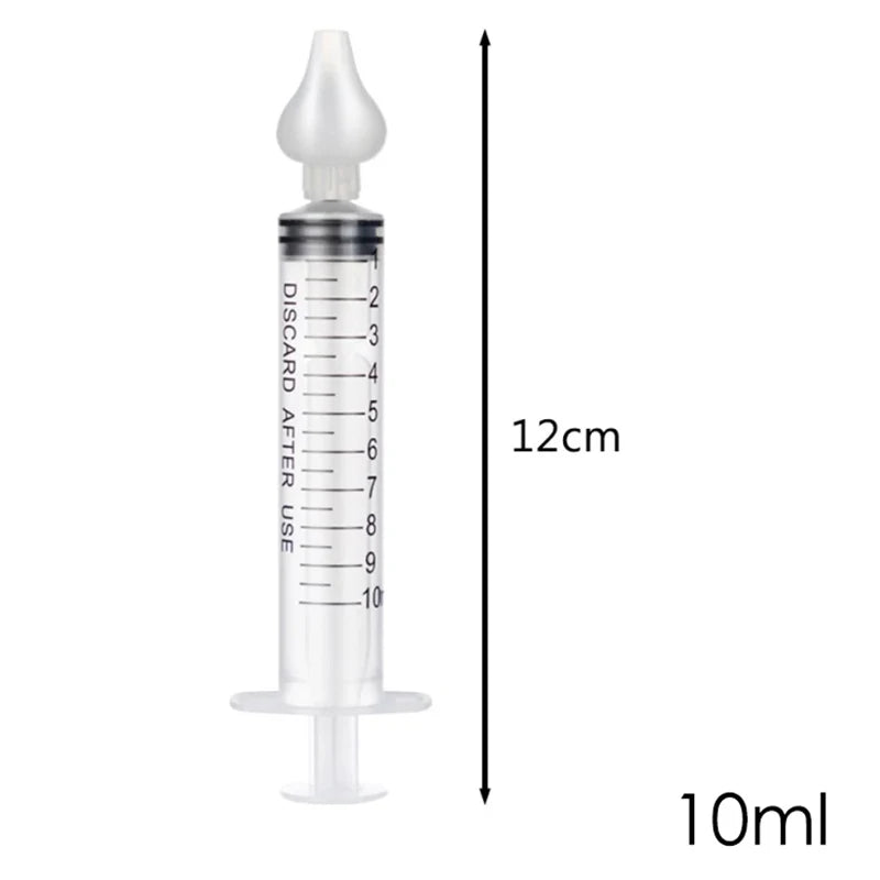 Baby Nasal Aspirator Syringe Set – 2-Piece 10mL PP Nose Cleaner for Newborns and Infants