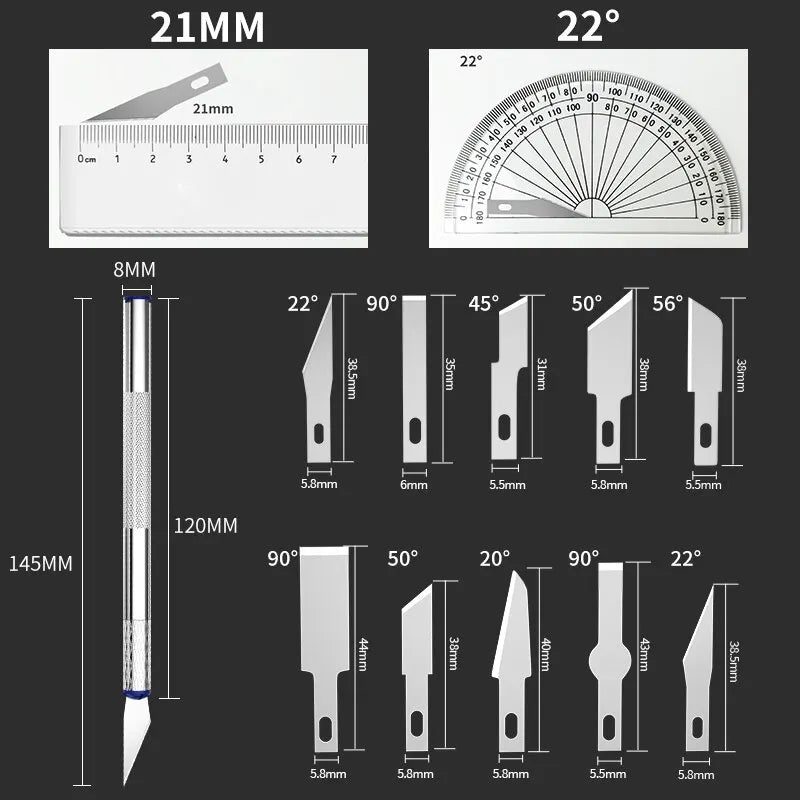 Pen Style Metal Carving Knife Set | Artistic Seal Cutting & DIY Precision Repair Tool Kit
