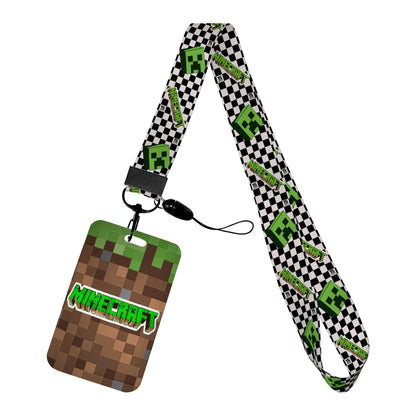 Cartoon Game Name Badge Holder Lanyard – Student ID & Credit Card Strap Gift