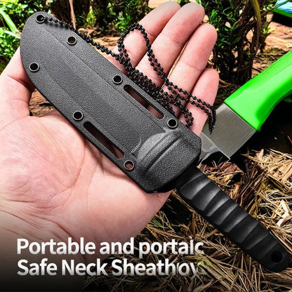 5Cr15Mov Stainless Steel Meat Cleaver – Sharp Boning Knife with Holster & Multifunction Vegetable Peeler