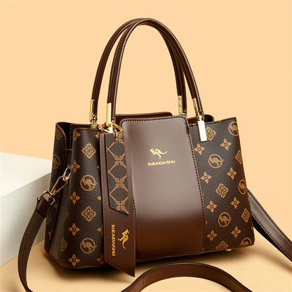 Luxury Women’s Leather Handbag – Large Capacity Shoulder & Crossbody Designer Bag