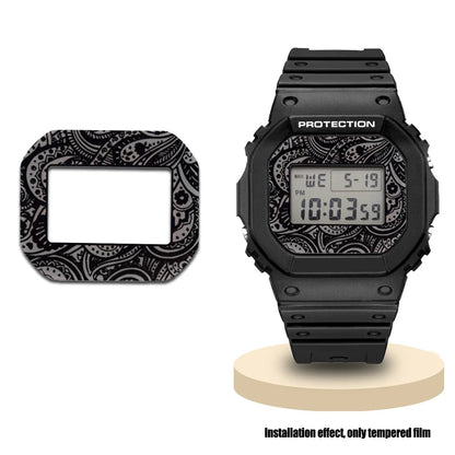 7-Color Tempered Glass Screen Protector for Casio G-Shock DW-5600, DW-5635 & GW-B5600 - Watch Face Protective Film