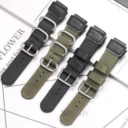 18mm Nylon Watch Band for Casio AE1200 AE1300 AE1000 AE1500 - Replacement Strap for A158W A159 MRW-200H SGW-300H PRG270 Watches