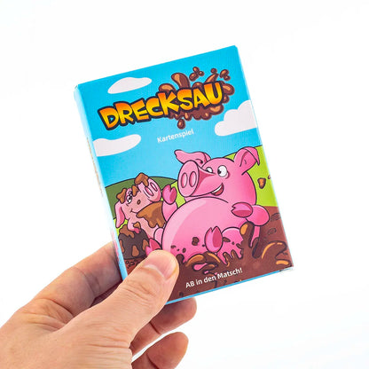 Drecksau Party Card Game - Fun Board Game for Family and Friends, 10.7 × 7.6 cm, Entertaining Strategy Game Gift