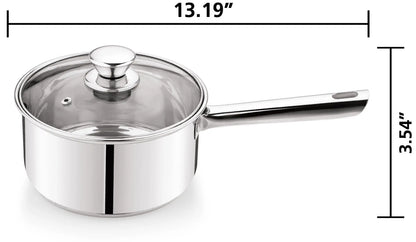 10-Piece Nonstick Stainless Steel Cookware Set – Durable, Stylish Pots & Pans for Everyday Cooking