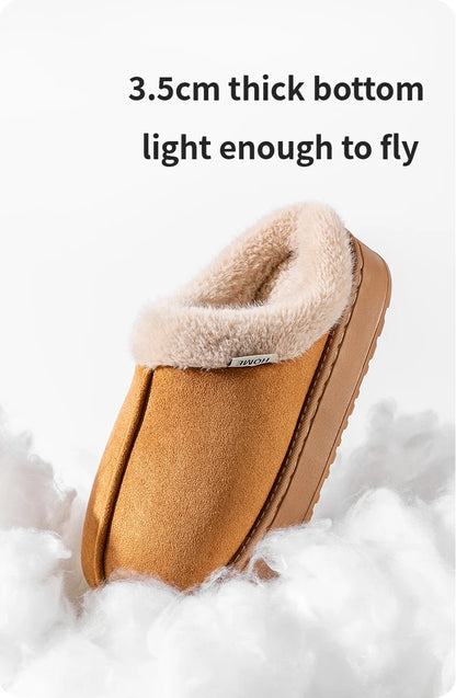 Fashion Women’s Fluffy Slippers – Warm Anti-Slip EVA Indoor Shoes with Thick Sole for Autumn & Winter