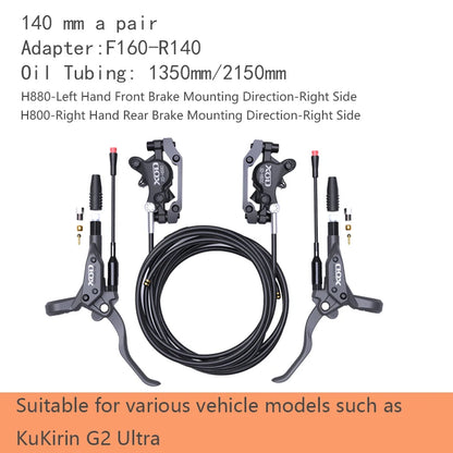 XOD H800/H880 Hydraulic Disc Brake - Hydraulic Oil Brake System for KUKIRIN G2 Master, G2 MAX and G2 Pro Electric Scooters