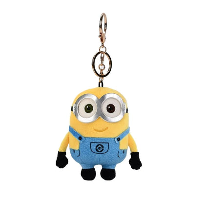 Cartoon Anime Minions Plush Keychain – Stuffed Animal Bag Hanging Toy, Perfect Gift for Kids