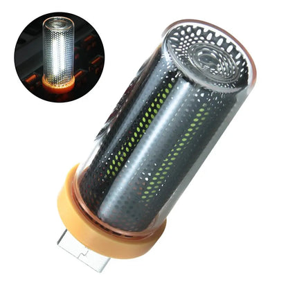 Retro USB LED Filament Night Light - Warm Yellow Flame Ambient Bulb for Car, Bedroom & Home Decor