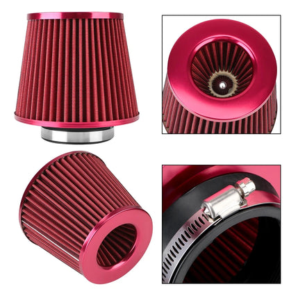 76MM 3-Inch Car Air Filter — High-Flow Mesh Cone Intake Kit, Engine Vent Protector, Universal Auto Replacement Accessory