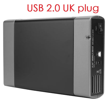 5.25-inch USB 2.0/3.0 SATA External Optical Drive Case – Enclosure Adapter for Windows, Mac & PC