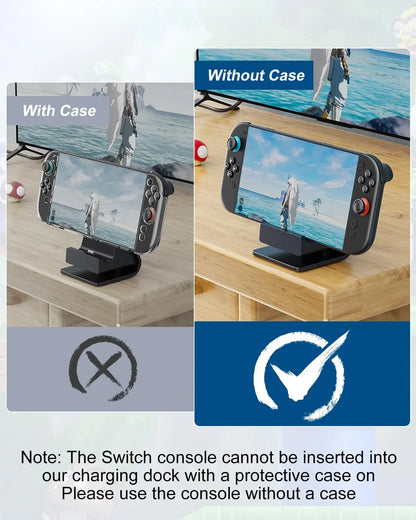 AOLION Switch 2 Charging Stand - Adjustable RGB Fast Charging Dock for Nintendo Switch 2 Console
