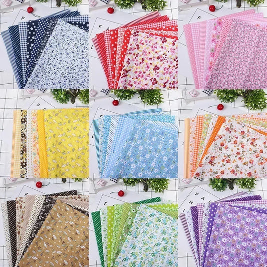 Printed Cotton Fabric Squares 25×25cm — Sewing, Quilting, Patchwork & DIY Handmade Craft Material