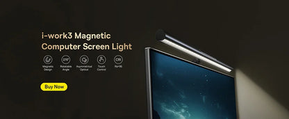 Baseus LED Desk Lamp – Eye Protection, Dimmable, Foldable Table Lamp with Smart Adaptive Brightness for Study & Office