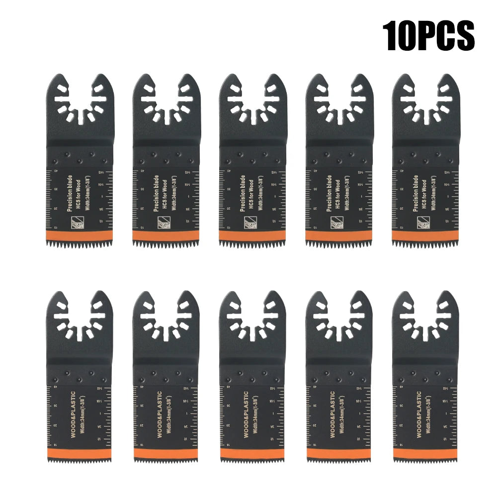 Tooth Oscillating Saw Blade Kit - 10-39PCS Carbide Multitool Blades for Wood PVC & Metal Cutting