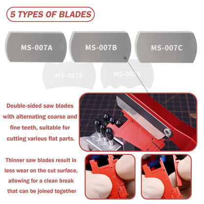 Joystar Mini Hand Saw Tool Kit – 5pcs Modelling Saw Blades for Craft & Hobby Projects