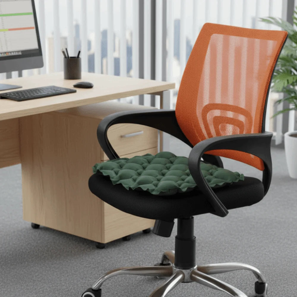 Foldable Inflatable Seat Cushion Moisture-Proof Lightweight Camping Chair Mat Water-Resistant Portable Space-Saving Car & Outdoor Seat Pad
