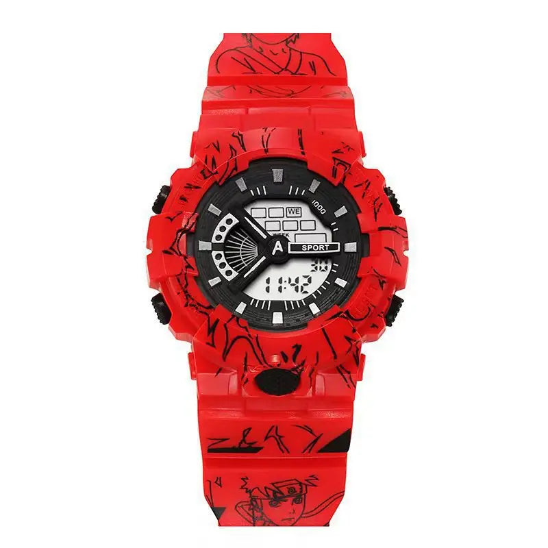 Naruto Uzumaki Digital Watch - Cute Anime Cartoon Electronic Wristwatch for Fans and Everyday Wear