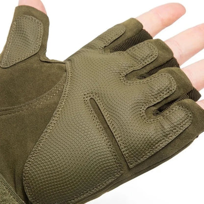 Tactical Half Finger Gloves – Paintball, Airsoft, Combat, Anti-Skid, Full Finger Bicycle Gloves, Protective Gear for Men
