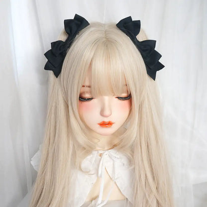 Kawaii Handmade Bow Hair Clip - Sweet Anime Lolita Cosplay JK Hair Accessory