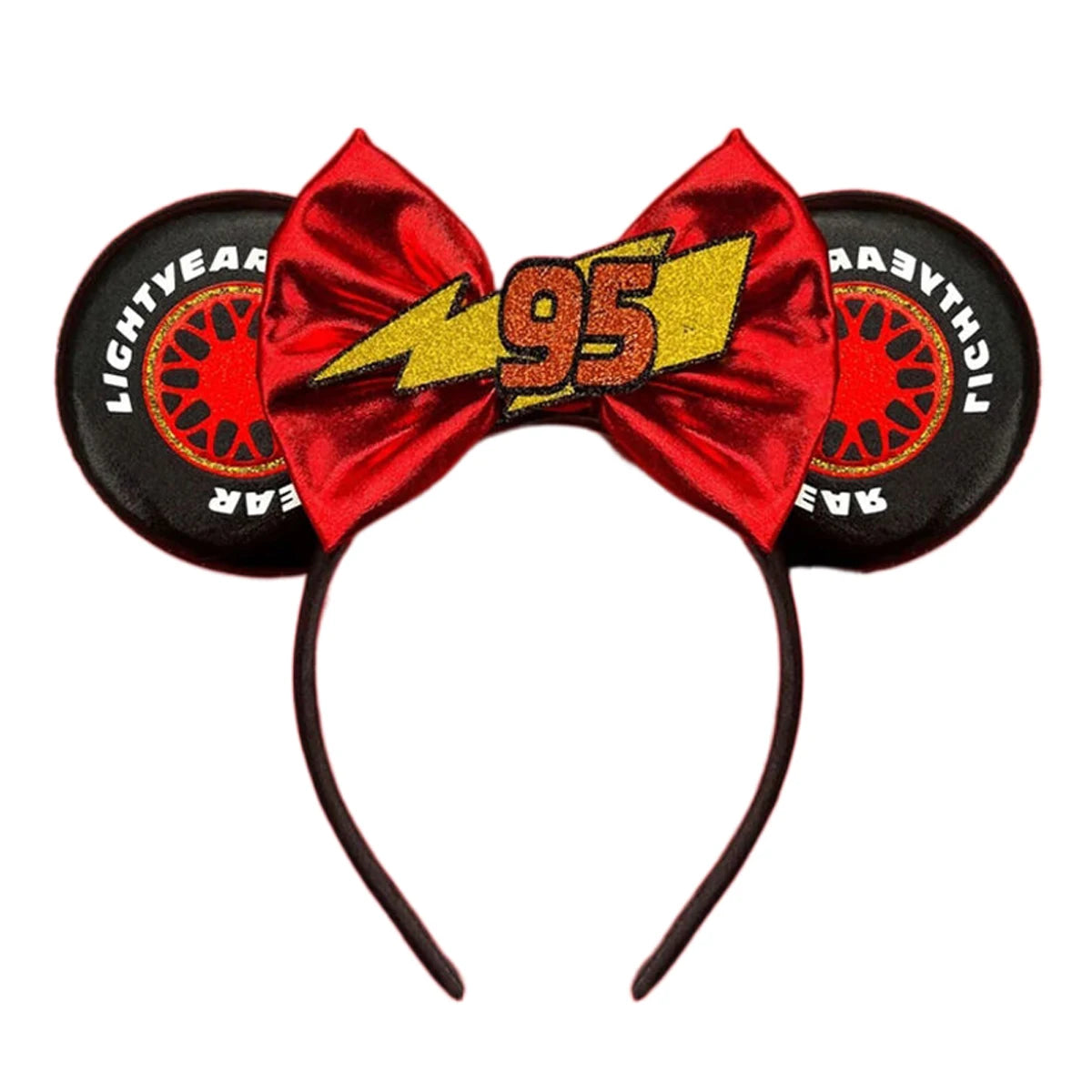 Mickey Mouse Ears Headband with Bow – Sequin Candy Cosplay Costume Party Accessory for Girls & Women, Christmas Gift
