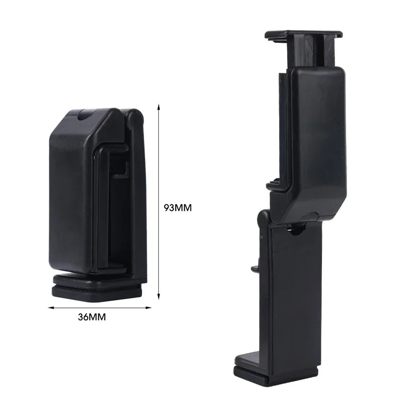 Portable Airplane Phone Holder Clip | Foldable Travel Stand for iPhone, Samsung, Google, Mi | Seat & Desk Mount Support